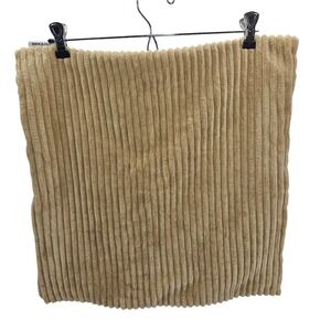 Mekajus Courderoy Gold Throw Pillow Cover Decorative Soft Zip Close 17"x17"‎